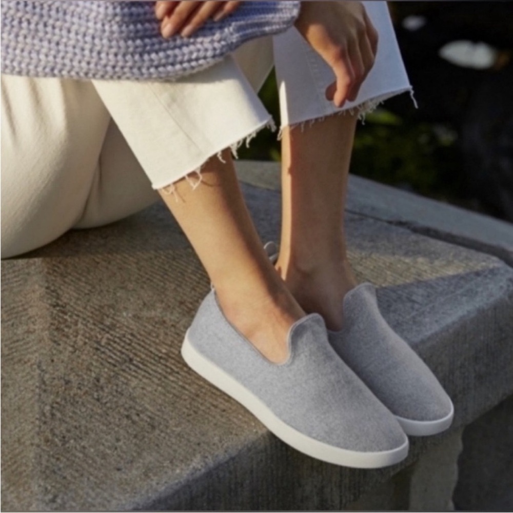 Allbirds Wool Tree Huggers Slip-On Casual Sneakers Light Grey Women’s Size 8 - Picture 16 of 16
